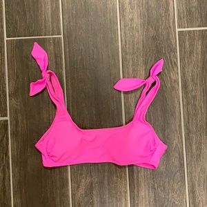 Hot pink bikini top